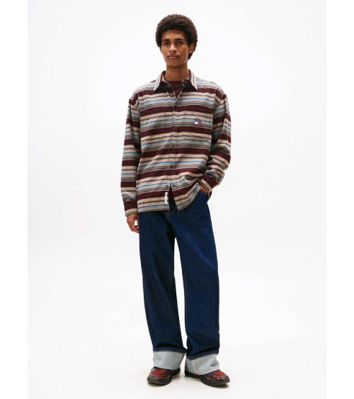 SOBRECAMISA A RAYAS DE FRANELA TOMMY JEANS