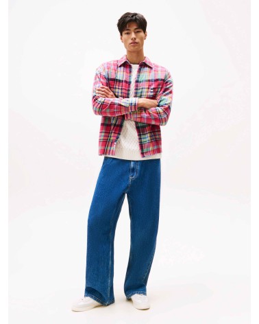 SOBRECAMISA CUADROS DE FRANELA TOMMY JEANS