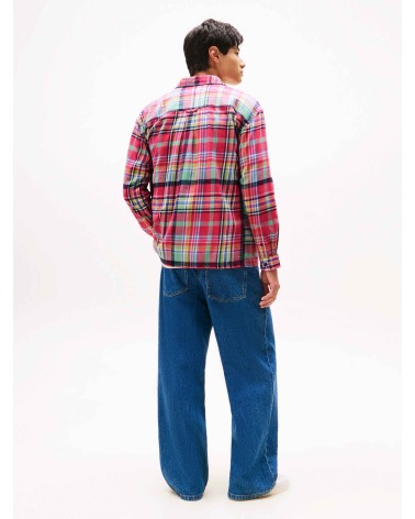 SOBRECAMISA CUADROS DE FRANELA TOMMY JEANS