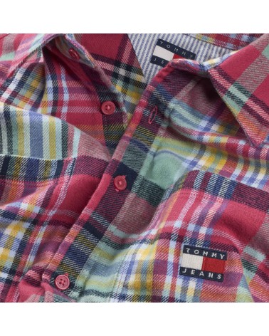 SOBRECAMISA CUADROS DE FRANELA TOMMY JEANS