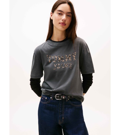 CAMISETA CON LOGO ANIMAL PRINT TOMMY JEANS
