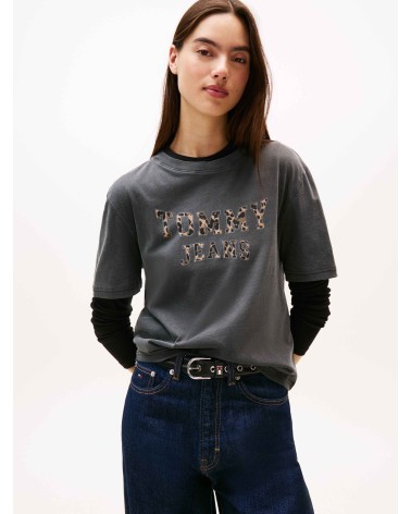 CAMISETA CON LOGO ANIMAL PRINT TOMMY JEANS