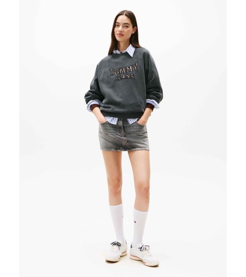 SUDADERA OVERSIZE LOGO ANIMAL PRINT TOMMY JEANS