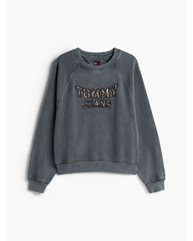 SUDADERA OVERSIZE LOGO ANIMAL PRINT TOMMY JEANS