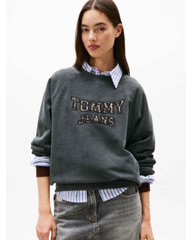 SUDADERA OVERSIZE LOGO ANIMAL PRINT TOMMY JEANS