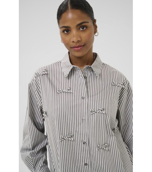 CAMISA OVERSIZE CON LAZOS KAMARIANNE DE KAFFE