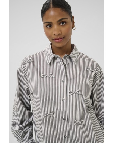 CAMISA OVERSIZE CON LAZOS KAMARIANNE DE KAFFE