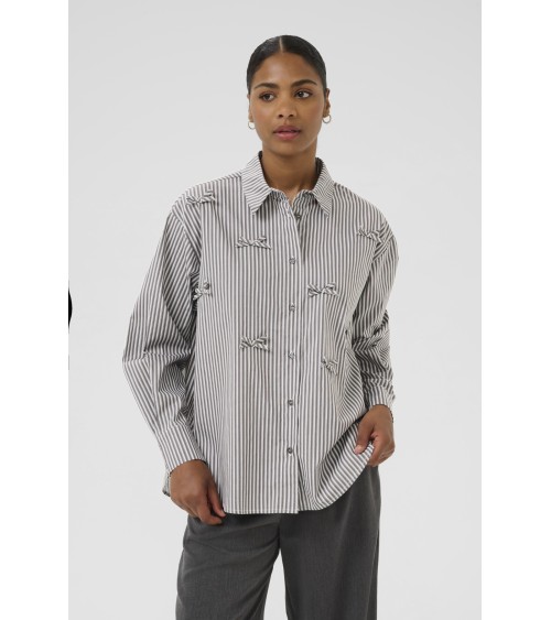 CAMISA OVERSIZE CON LAZOS KAMARIANNE DE KAFFE