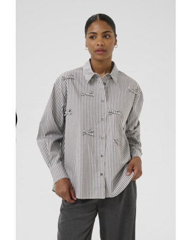 CAMISA OVERSIZE CON LAZOS KAMARIANNE DE KAFFE