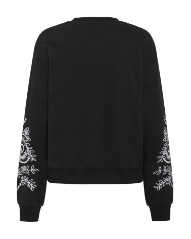 SUDADERA CON BORDADOS EN LAS MANGAS KAVIVIAN KAFFE