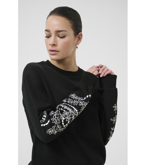 SUDADERA CON BORDADOS EN LAS MANGAS KAVIVIAN KAFFE