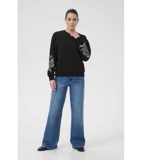SUDADERA CON BORDADOS EN LAS MANGAS KAVIVIAN KAFFE