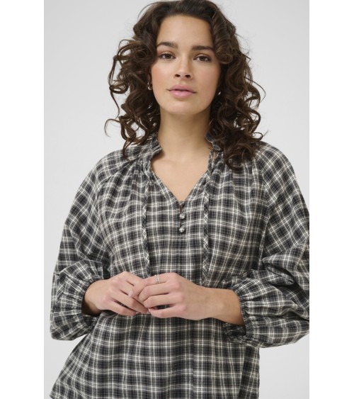 BLUSA DE CUADROS CUELLO MAO KAELNA DE KAFFE
