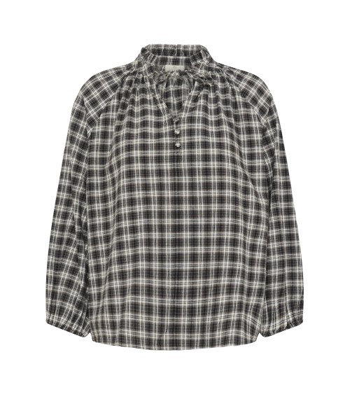 BLUSA DE CUADROS CUELLO MAO KAELNA DE KAFFE