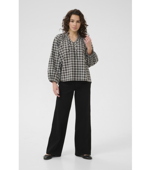 BLUSA DE CUADROS CUELLO MAO KAELNA DE KAFFE