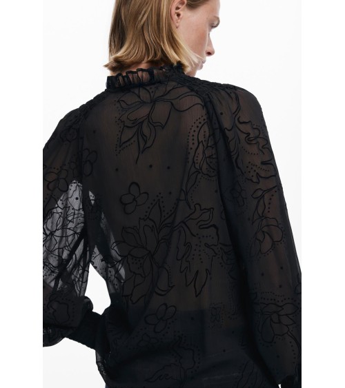 BLUSA FLOKI TRANSPARENTE DESIGUAL