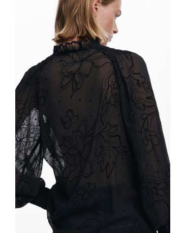 BLUSA FLOKI TRANSPARENTE DESIGUAL