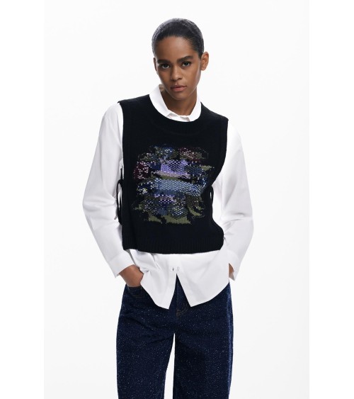 CAMISA CON CHALECO DE PUNTO 2 EN 1 DE DESIGUAL