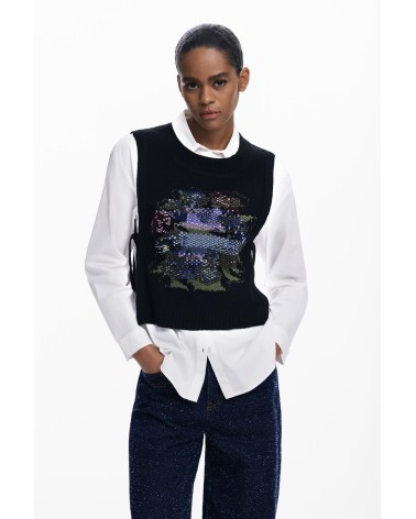 CAMISA CON CHALECO DE PUNTO 2 EN 1 DE DESIGUAL