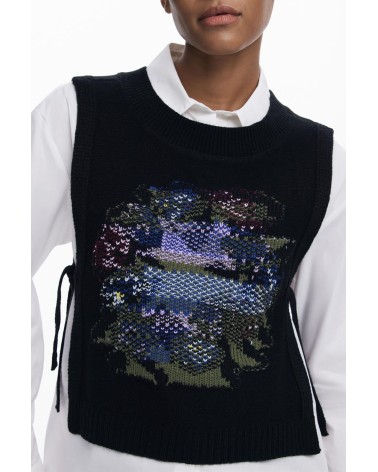 CAMISA CON CHALECO DE PUNTO 2 EN 1 DE DESIGUAL