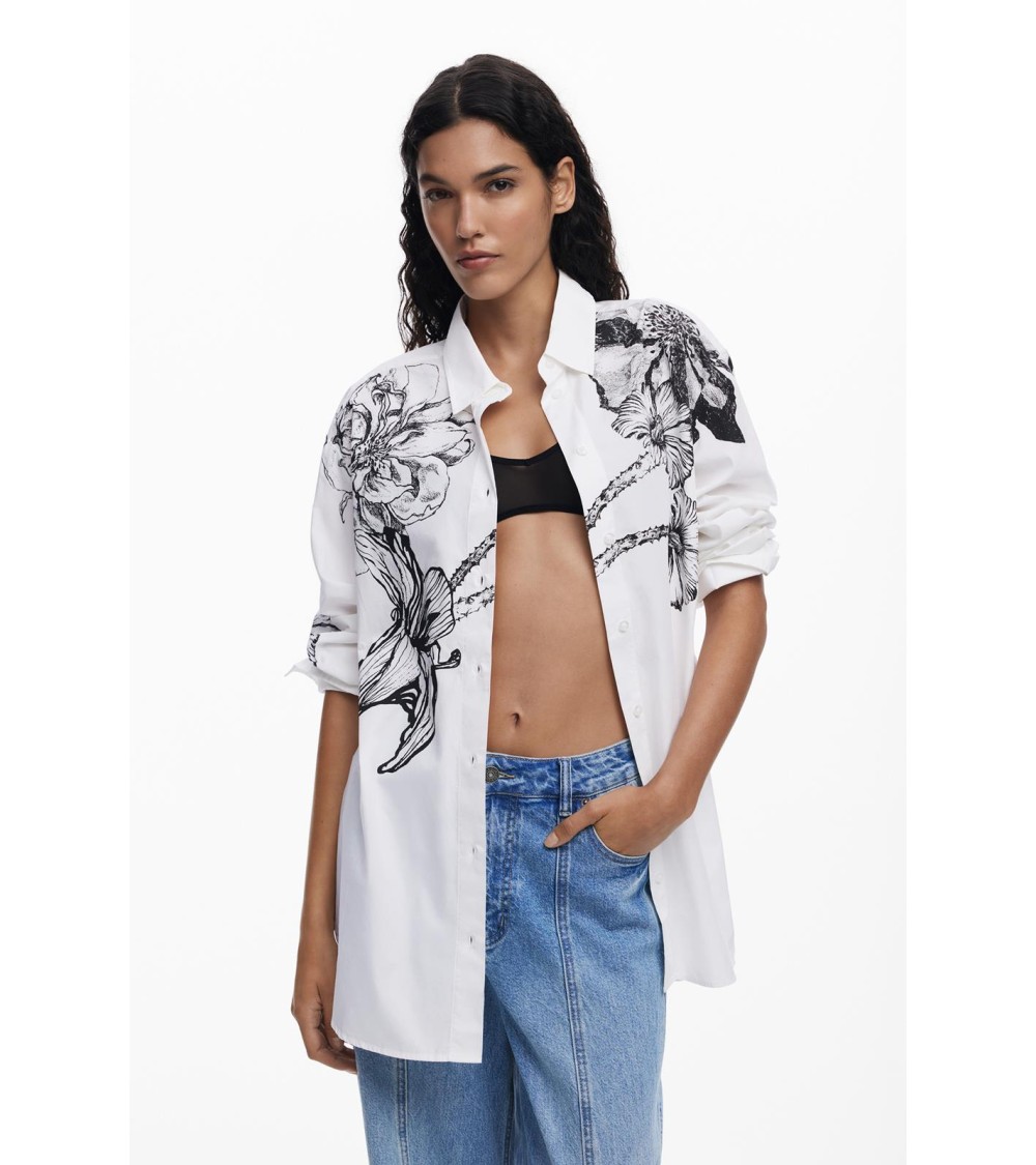 CAMISA OVERSIZE DISEÑO DE MR. CHRISTIAN LACROIX DE DESIGUAL