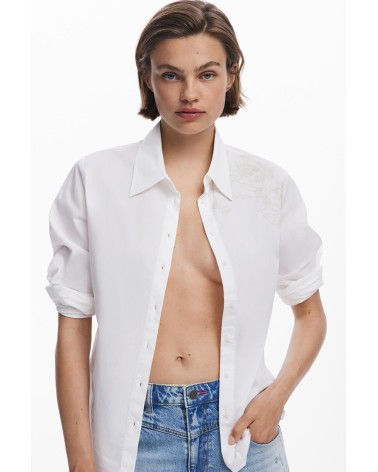 CAMISA BROIDFLO CON BORDADOS DESIGUAL