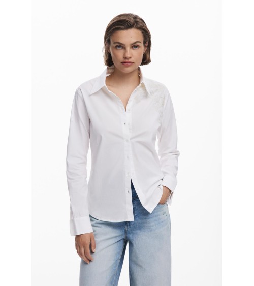 CAMISA BROIDFLO CON BORDADOS DESIGUAL