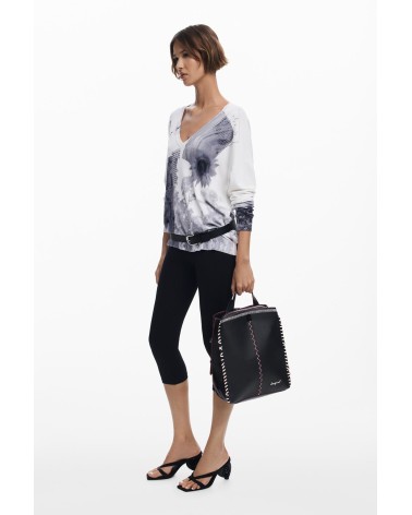 MOCHILA MANHATTAN CON PESPUNTES DE DESIGUAL