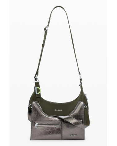 BOLSO 2 EN 1 DESMONTABLE DELTA LYRA OLIVE DESIGUAL