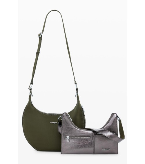 BOLSO 2 EN 1 DESMONTABLE DELTA LYRA OLIVE DESIGUAL