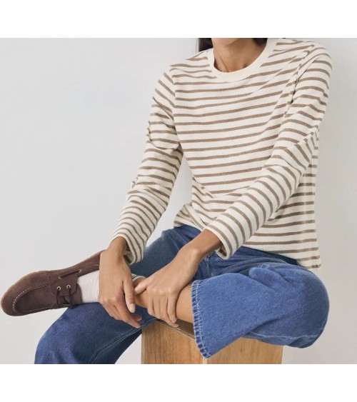 CAMISETA STRIPES ECRU-BEIGE DE eseOese