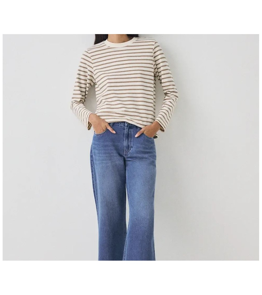 CAMISETA STRIPES ECRU-BEIGE DE eseOese