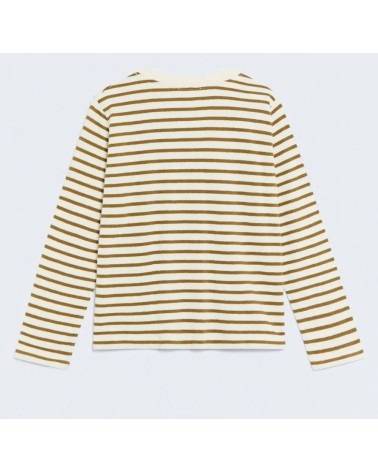CAMISETA STRIPES ECRU-OLIVA DE eseOese