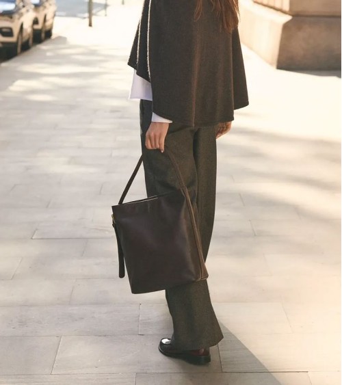 BOLSO MIRANDA CHOCOLATE DE PIEL eseOese