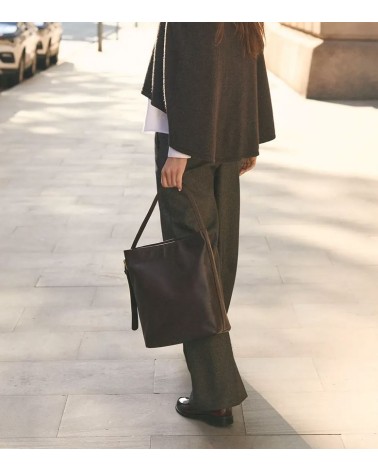 BOLSO MIRANDA CHOCOLATE DE PIEL eseOese
