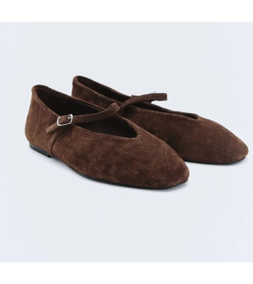 BAILARINA SUEDE CHOCOLATE DE eseOese