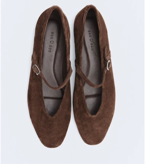 BAILARINA SUEDE CHOCOLATE DE eseOese