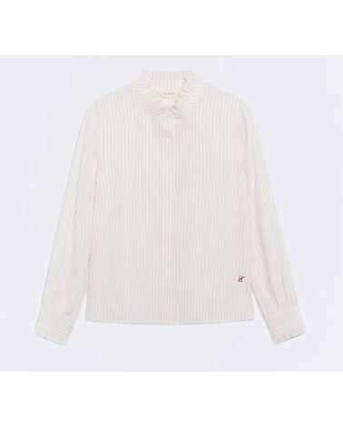CAMISA ELISABETH BURGUNDY PINSTRIPE eseOese