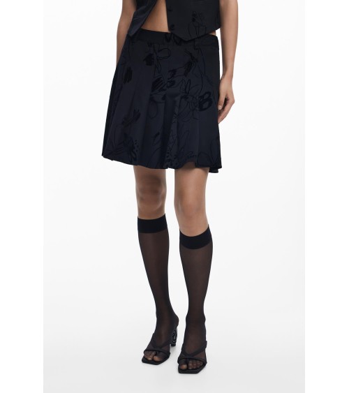 FALDA FLOCK PLISADA DESIGUAL
