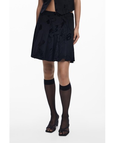 FALDA FLOCK PLISADA DESIGUAL