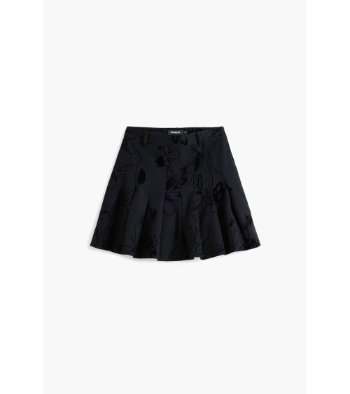 FALDA FLOCK PLISADA DESIGUAL