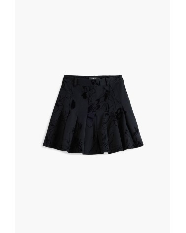 FALDA FLOCK PLISADA DESIGUAL