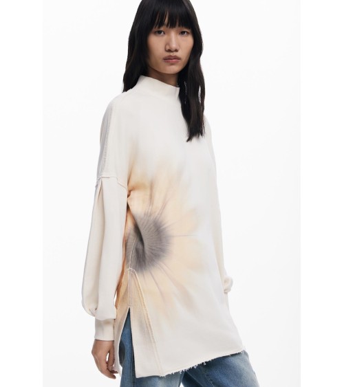 SUDADERA OVERSIZE FLOR DESIGUAL