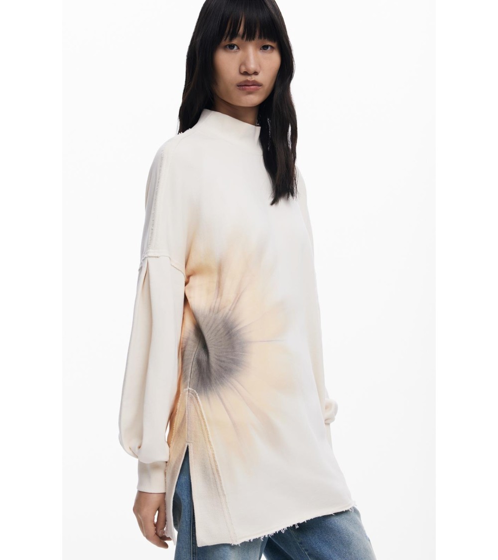 SUDADERA OVERSIZE FLOR DESIGUAL