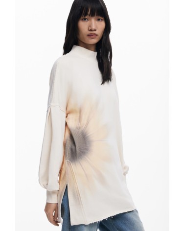 SUDADERA OVERSIZE FLOR DESIGUAL