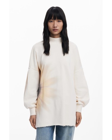 SUDADERA OVERSIZE FLOR DESIGUAL