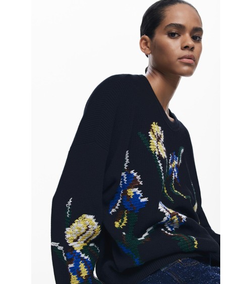 JERSEY COOPER CON BORDADOS DESIGUAL