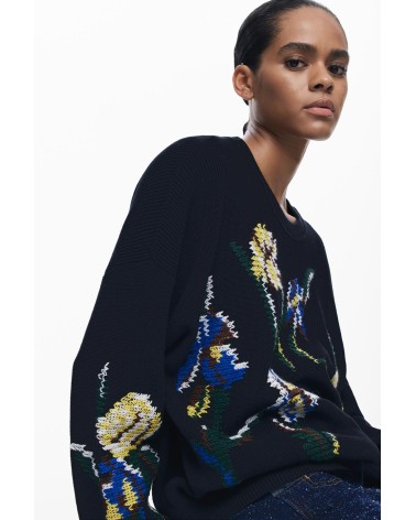 JERSEY COOPER CON BORDADOS DESIGUAL