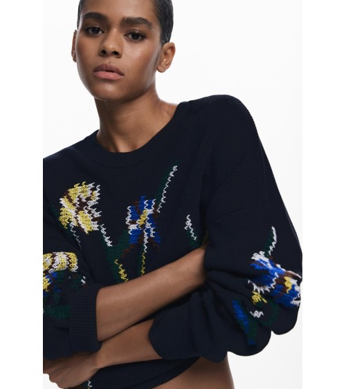 JERSEY COOPER CON BORDADOS DESIGUAL