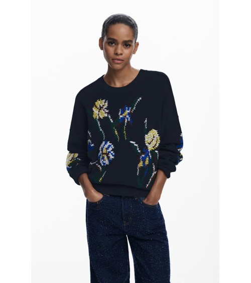 JERSEY COOPER CON BORDADOS DESIGUAL